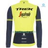 Fietskleding (Fietsshirt Lange Mouw + Lange Koersbroek) 2020 Trek-Segafredo N002 Winter Thermal Fleece